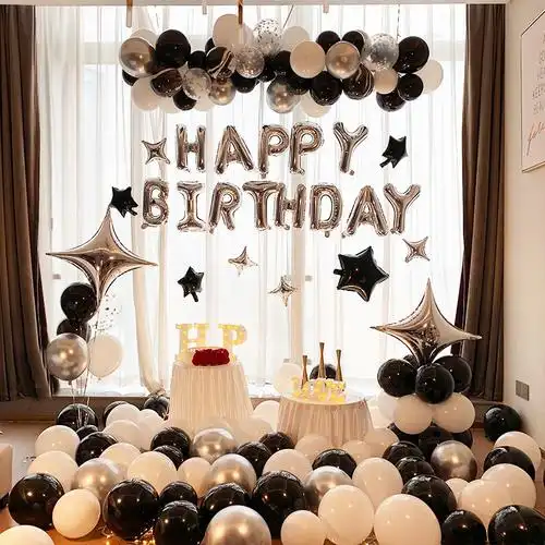 男生生日惊喜布置装饰网红ins趴体背景墙主题场景送男友气球套餐