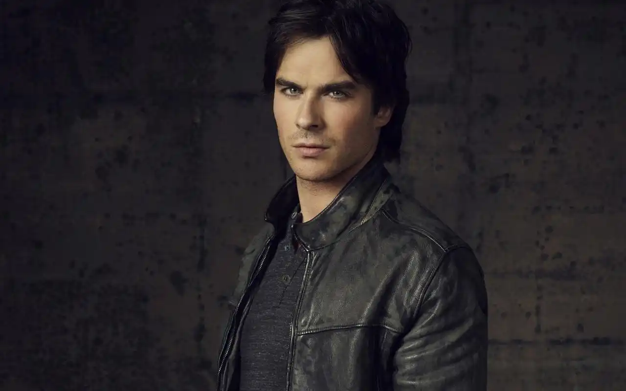 吸血鬼日记男主角达蒙欧美男星伊恩帅气写真桌面壁纸高清 第一辑