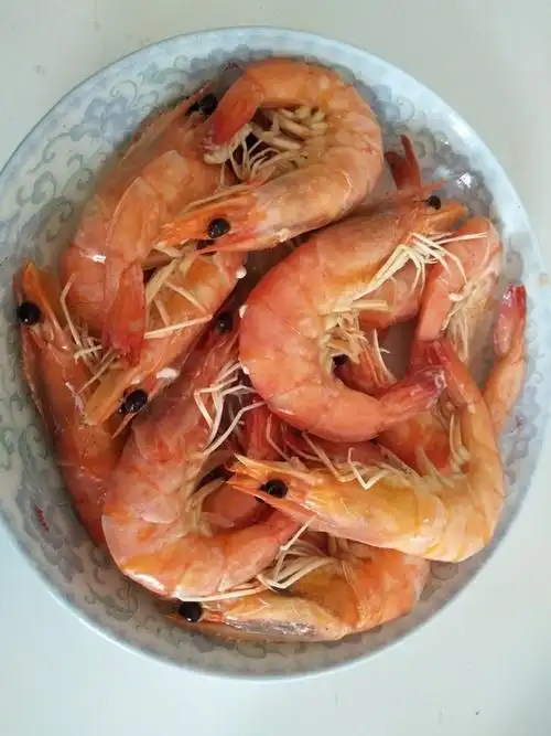 吴氏菜谱做的清蒸基围虾