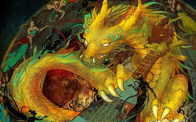 【龙之九子——囚牛】板绘过程