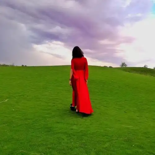 图片发自app背影,红裙,天空图片发自app旋转还有我最最爱的,玫瑰花