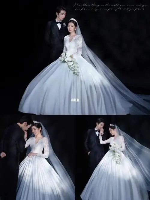 黑与白的完美搭配73极简风婚纱照深邃高级