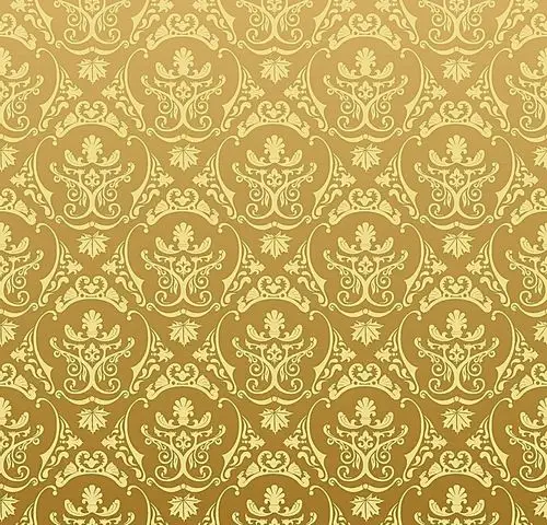 金色花纹背景素材