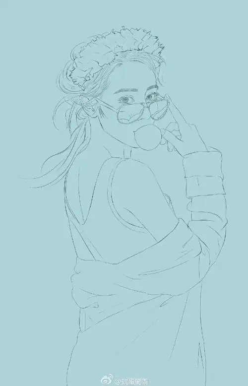 板绘迪丽热巴,附步骤图