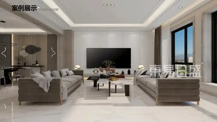 香榭御澄160平米三室两厅装修效果图现代风格案例