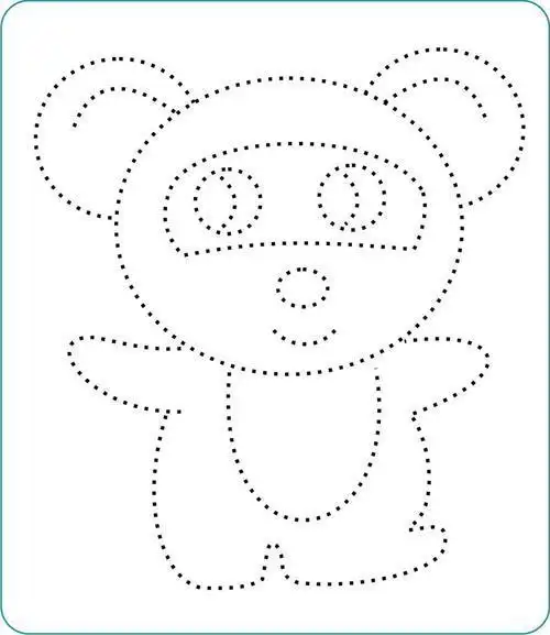 幼儿虚线简笔画描画 简笔画图片大全-普车都