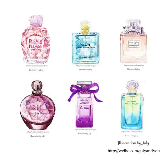 【七野阳的水彩画】香水瓶子合集 转载注明出处作者,未经允许禁止商用