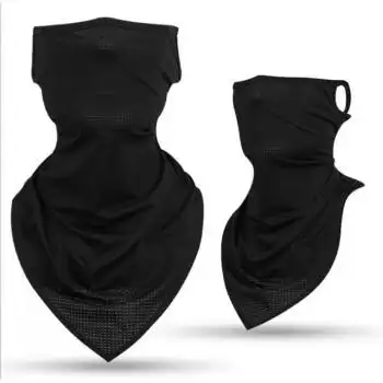 新品蒙面面罩三角夏季运动骑行遮脸面罩纱钓鱼遮阳围脖挂耳护颈男女