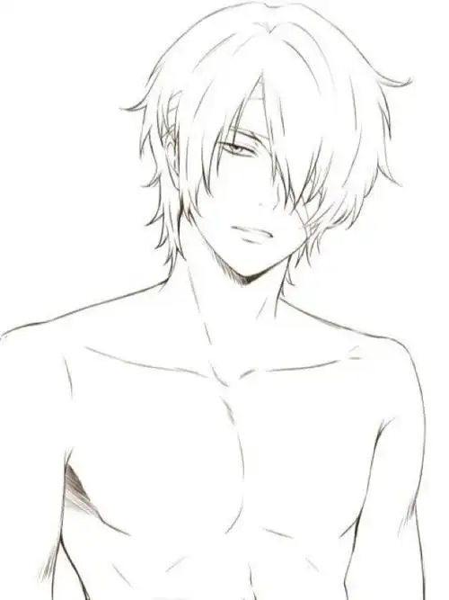 【素材】动漫男头绘画