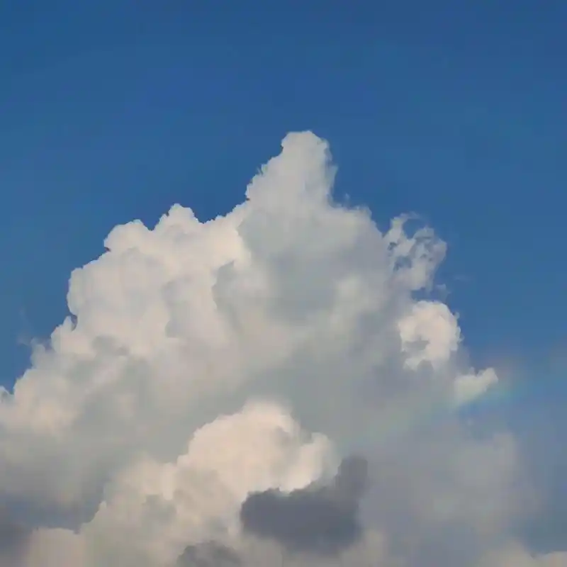 云间彩虹!好运!#随手拍天空 #蓝天白云定会如期而至 #云朵 - 抖音