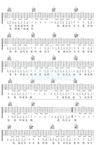 日不落吉他谱蔡依林