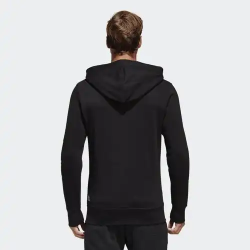 adidas阿迪达斯运动型格男子针织夹克黑s98796