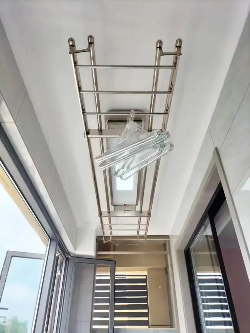 泗县奥诺吊顶晾衣架装好实拍!# - 抖音