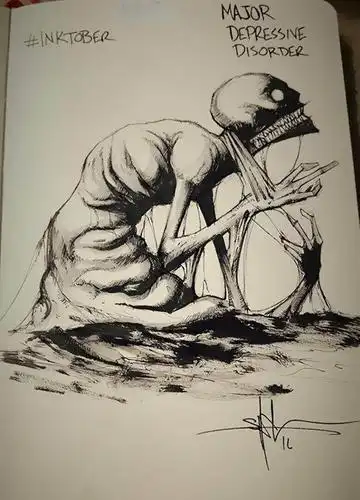 插画家创作了一组以精神