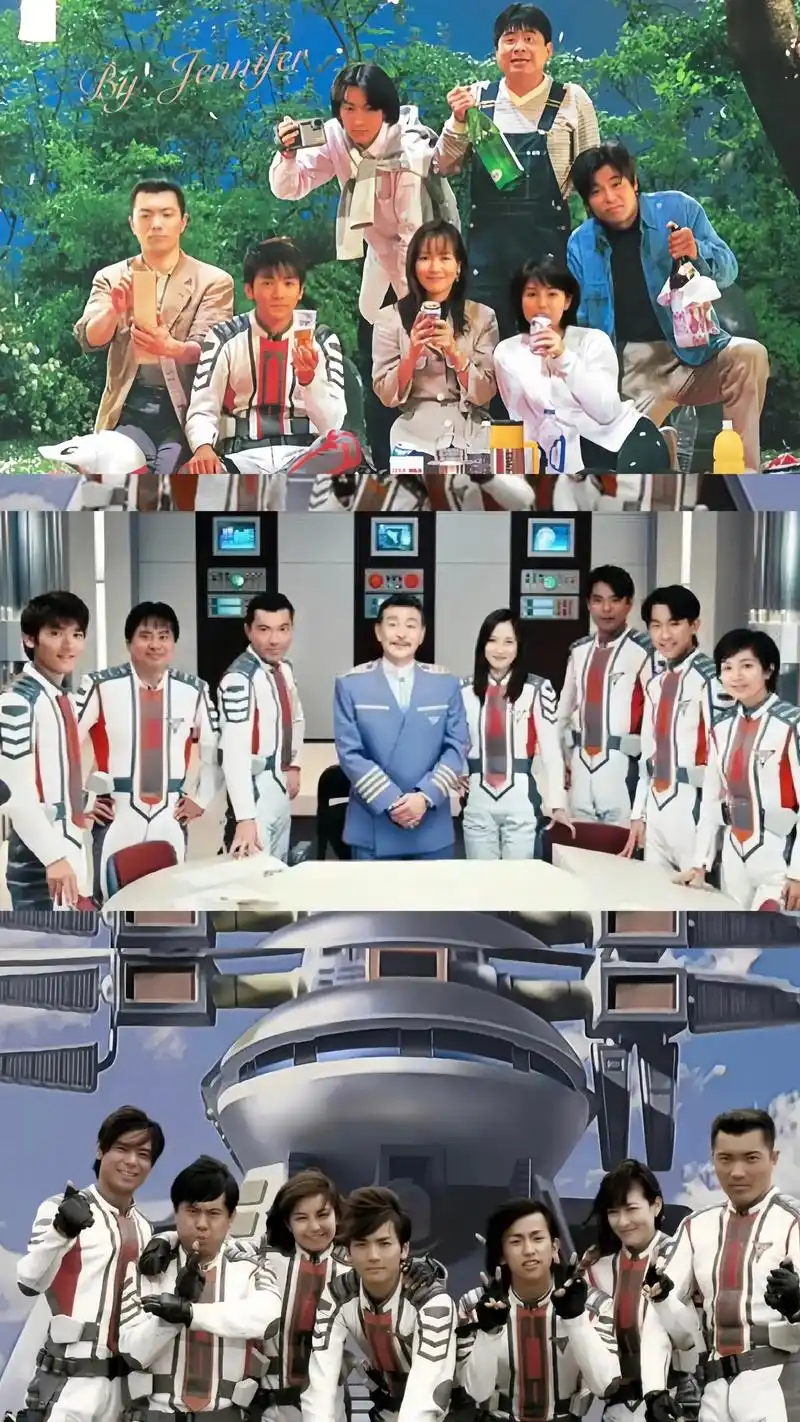 图文 壁纸.胜利队集体照片/ 大合照#迪迦奥特曼 #胜利队合 - 抖音