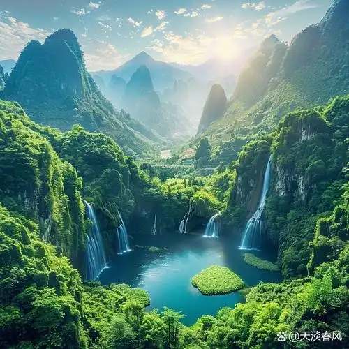 能量头像 | 高清 青山绿水 太阳当空 木