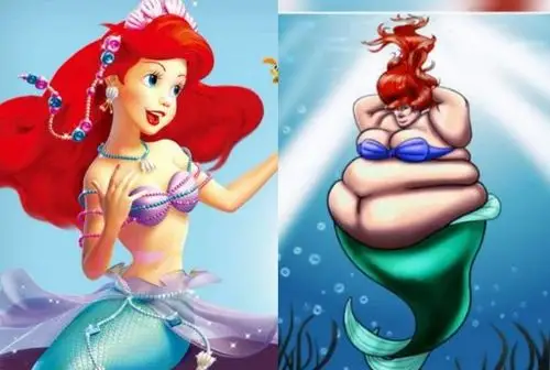 当迪士尼公主"造人"后,美人鱼变水桶腰,蒂安娜成"暴露狂"!