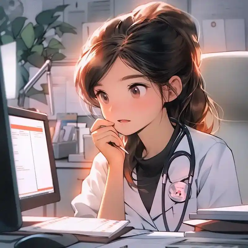 可爱女医生头像.快来拿走,该换头像了00#midjourne - 抖音