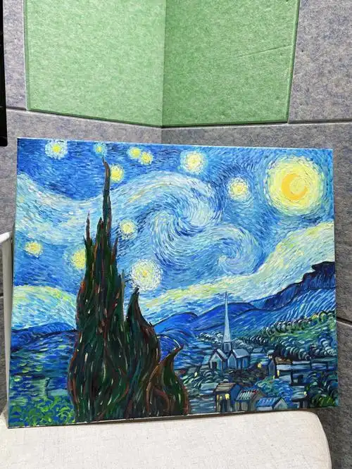 临摹的梵高星空附步骤图零基础看过来