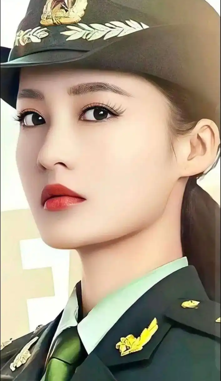 李沁军装真简直绝了!这就是最美的风景!