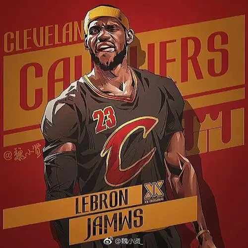 nba篮球插画集湖人科比骑士詹姆斯勇士库里,美漫写实