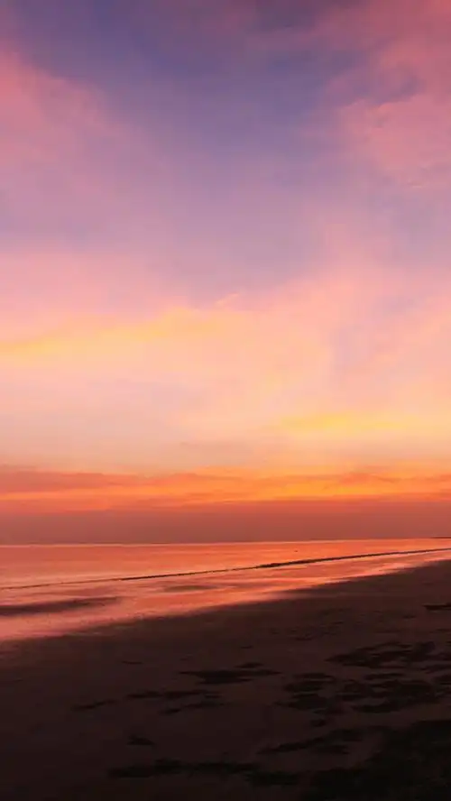 红色晚霞风景手机端h5背景