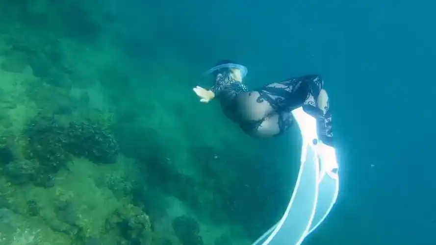 潜水,性感美女,气质女神,性感身材,#海里之约!