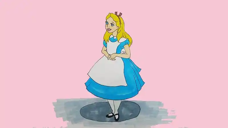 爱丽丝简笔画 爱丽丝简笔画卡通版