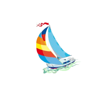 彩色帆船