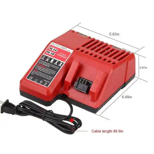 替代milwaukee米沃奇m18充电器m14/m18电动工具锂电池充电器