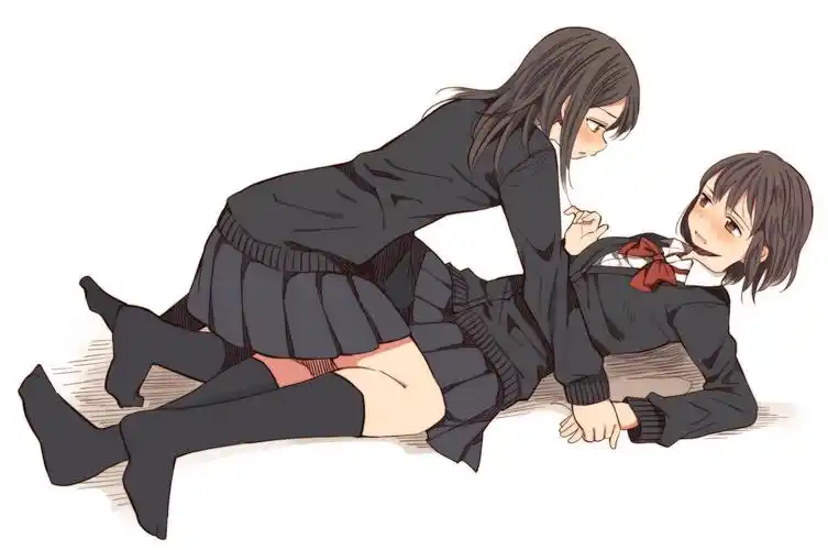 p站画师作品喜欢从中途开始就想恶作剧的百合.