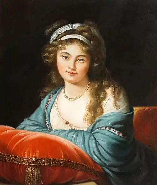 吴朝明 欧洲古典油画维热·勒布伦《伯爵夫人斯卡福隆斯卡娅肖像》布