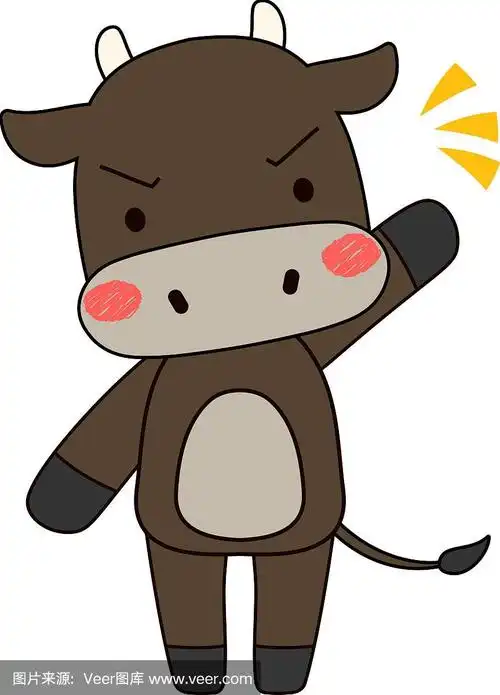 全长可爱的黑色牛肉牛性格