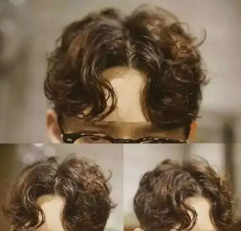 男士偏分中分纹理烫67676767