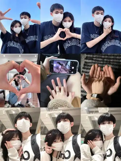 不露脸也可以拍出简单又超甜的情侣照啦!