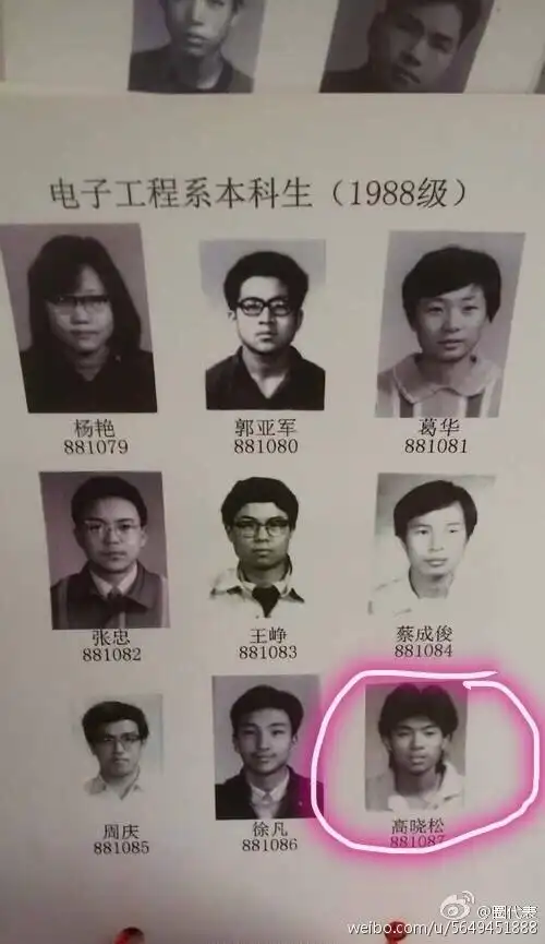 高晓松自曝35年前旧照 网友吐槽:岁月真是一把杀猪刀