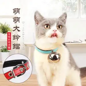 class=h>超大 /span> span class=h>铃铛 /span>猫项链泰迪项圈小型犬