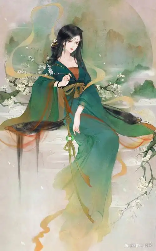 古风美人插画手绘壁纸