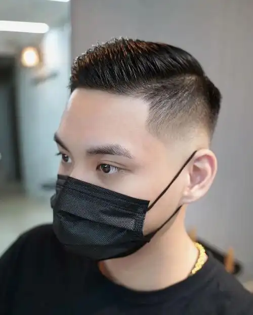 6.轻熟短背头发型