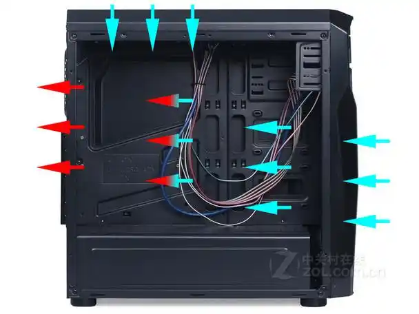 五种机箱风道方案测试