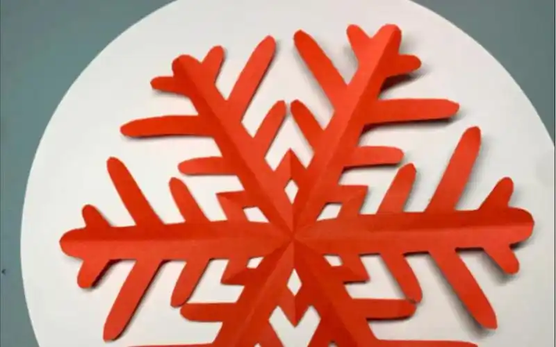 雪花剪纸教程.