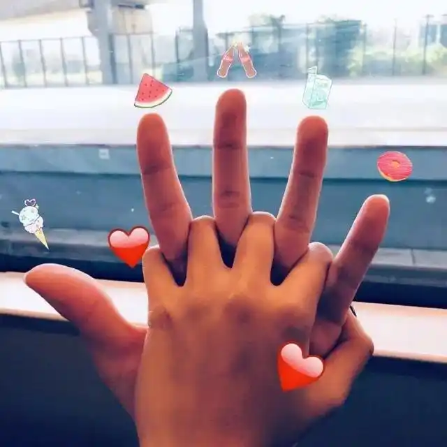 比心手势背景图|喜欢拿图吱一声