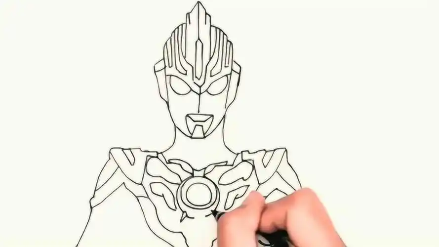 奥特曼手工秀用铅笔画一个欧布奥特曼步骤简单易学