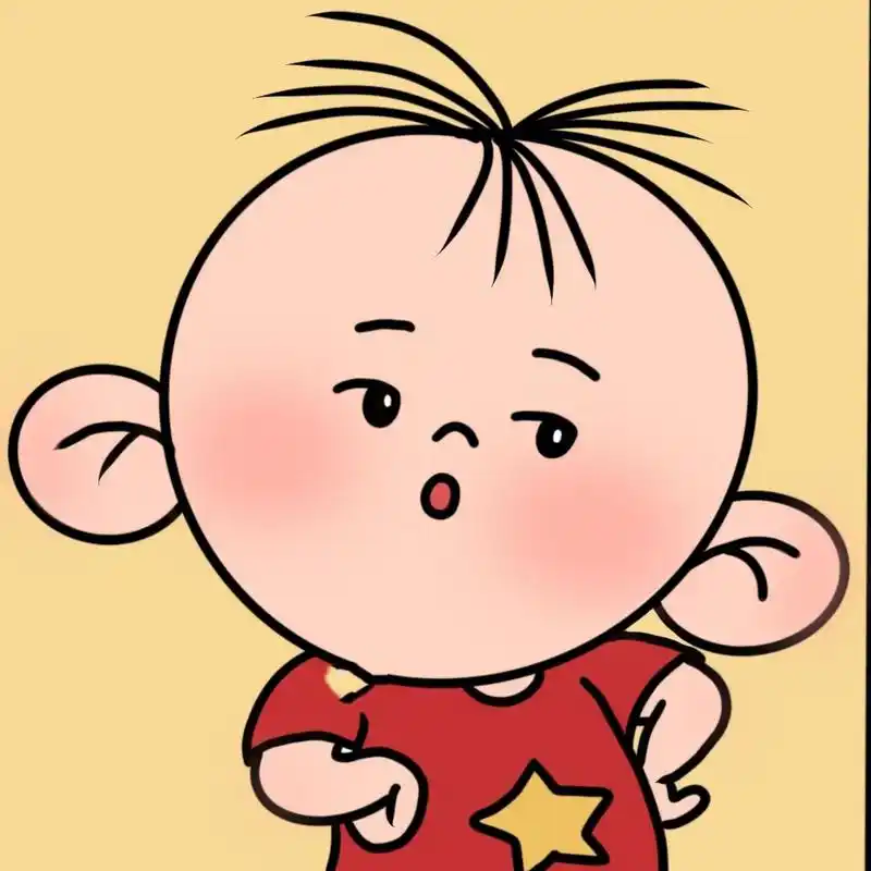 大耳朵图图四宫格简笔画|(附线稿) "我叫胡图图