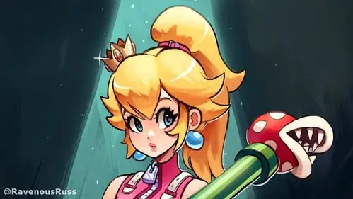 fan-art: what if princess peach was a kingdom hearts character?