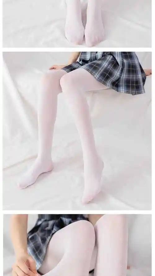 刀锋意志白丝袜女萝莉学生成人丝袜jk袜子春秋款可爱日系软妹白色连
