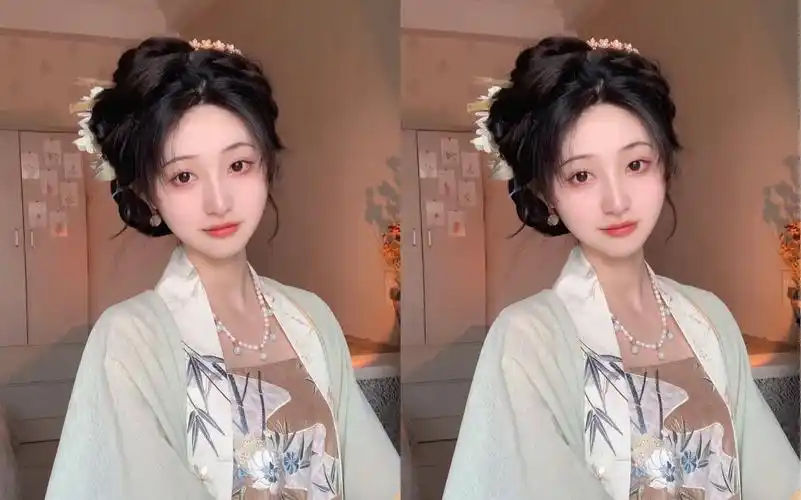 汉服发型教程|简单全真发～温婉气质清冷感宋制全盘发编发～看了就会!