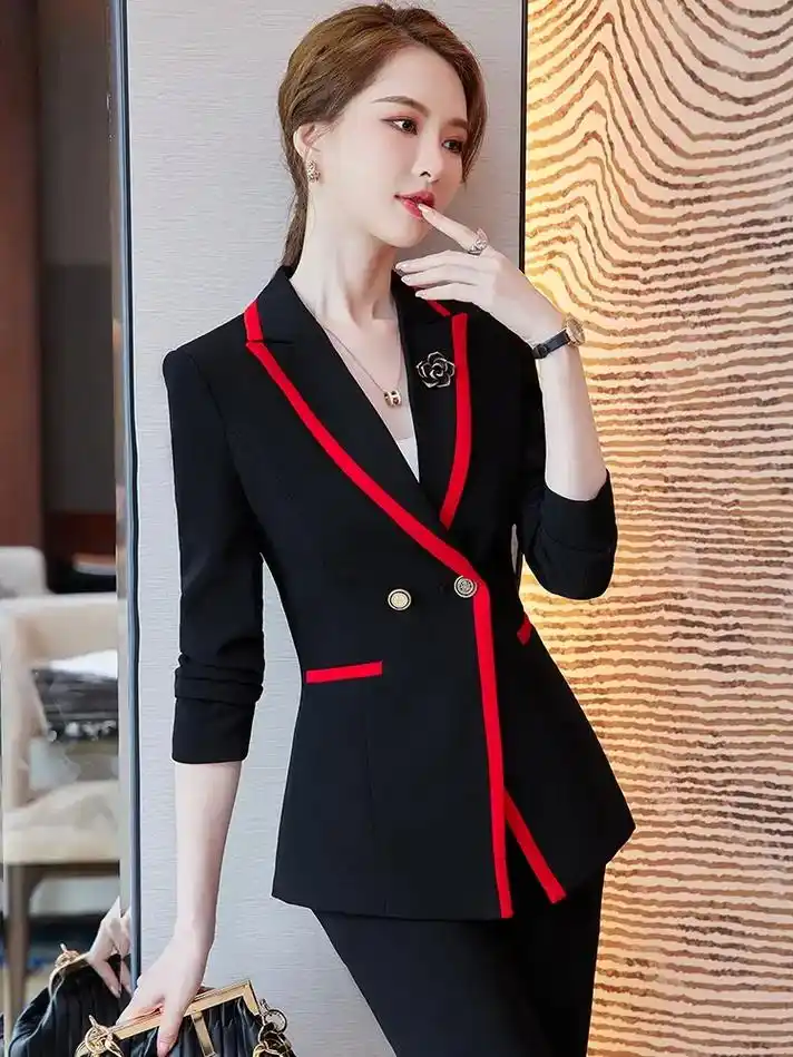 女士西装套装 #显瘦显高显气质 #不挑年龄不挑身材 #职业 - 抖音