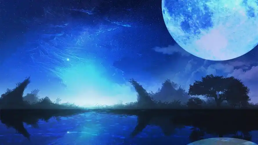 唯美意境动漫星空风景桌面壁纸