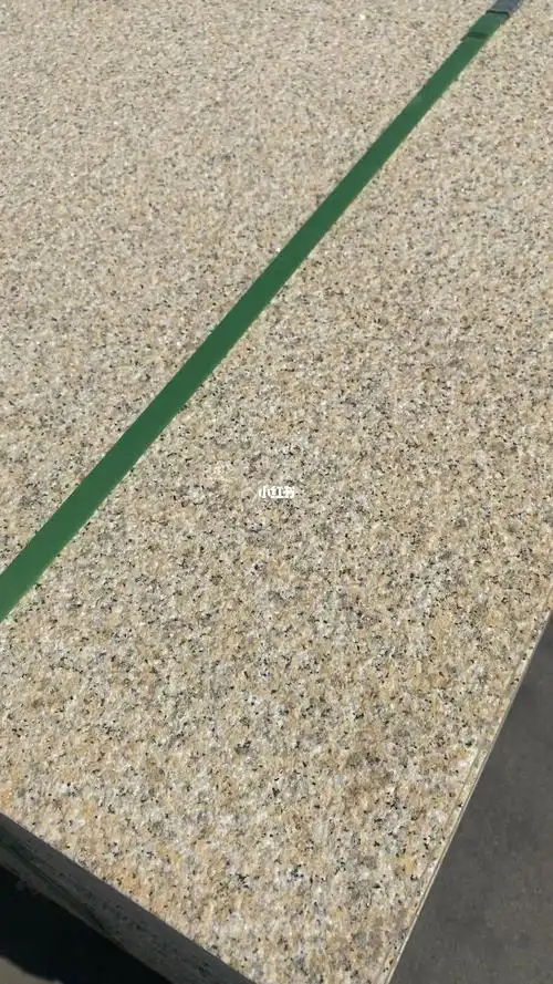 黄金麻外墙装饰石材工厂成品尺寸标记板侧